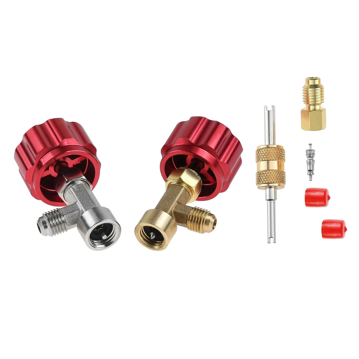 R134A Can Tap Valve Self-Sealing & Puncture Style With Adapter A/C Accessories