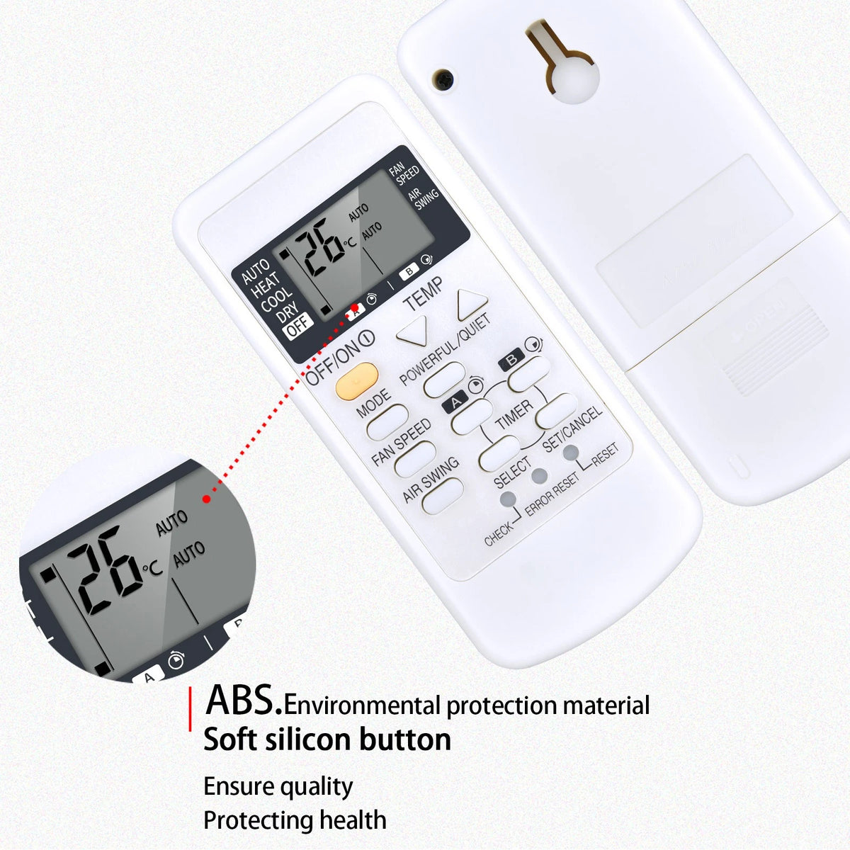 Replace Remote Control For Panasonic Air Conditioner A75C3077 CWA75C3077
