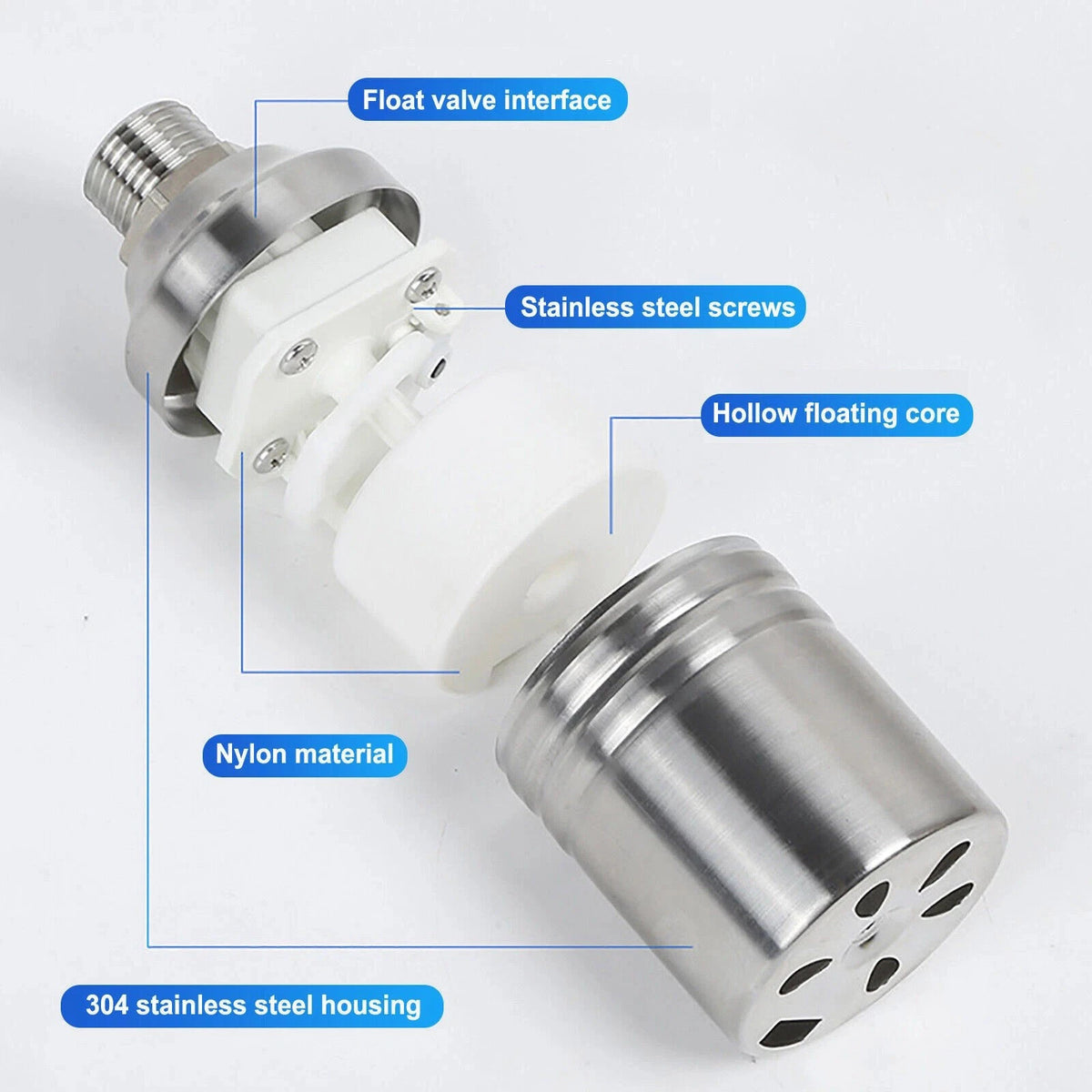 Solar Water Tank 6 Points Top Inlet Float Valve Level Controller High Quality