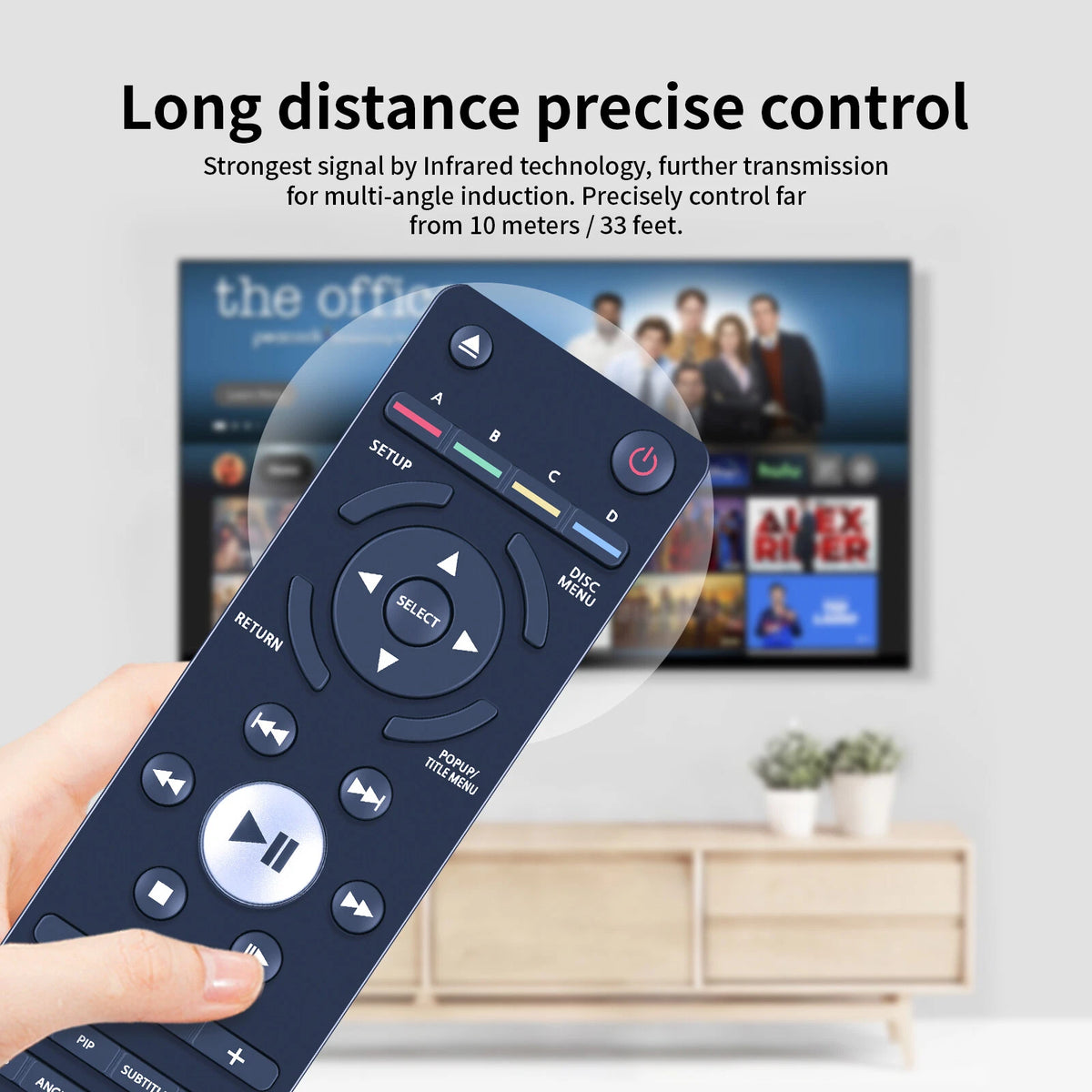 VR7A For Vizio Player Remote Control VBR231 VBR200W VBR110 VBR120