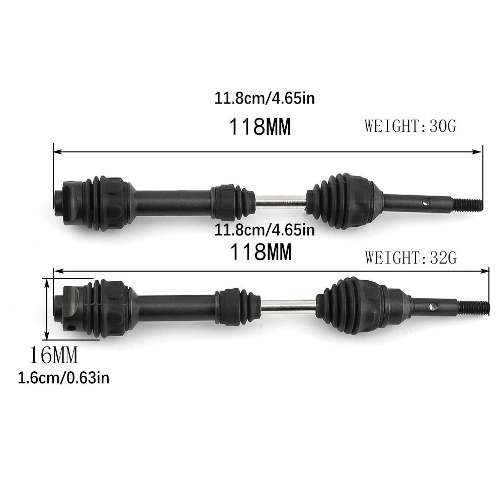 1/10 RC Car Metal Drive Shaft For TRAXXAS Hoss/Rustler/Slash/Stampede 4X4 2wd i