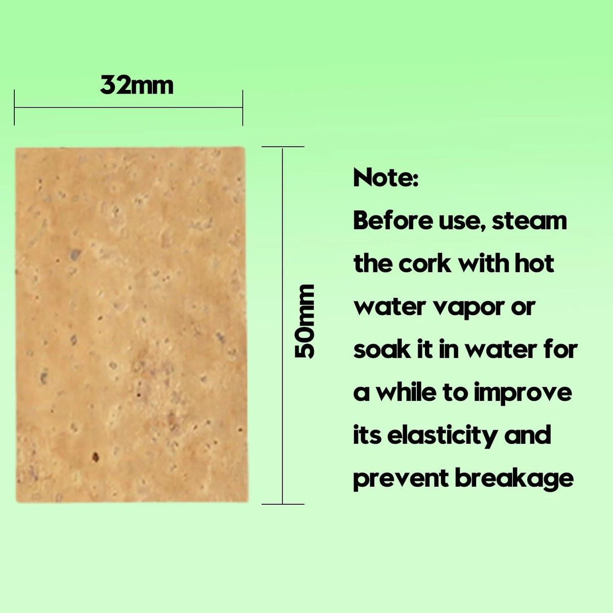 Dowite Soprano Saxophone Cork Replacement Kit - 32mm x 50mm Corks Sax