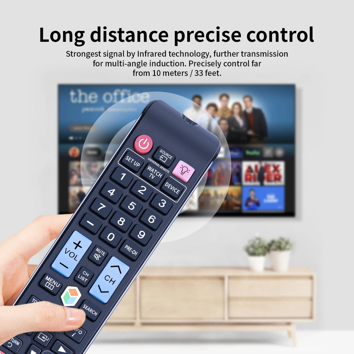 AA59-00652A Remote Control For Samsung LCD LED 3D Smart TV UN55ES6100F