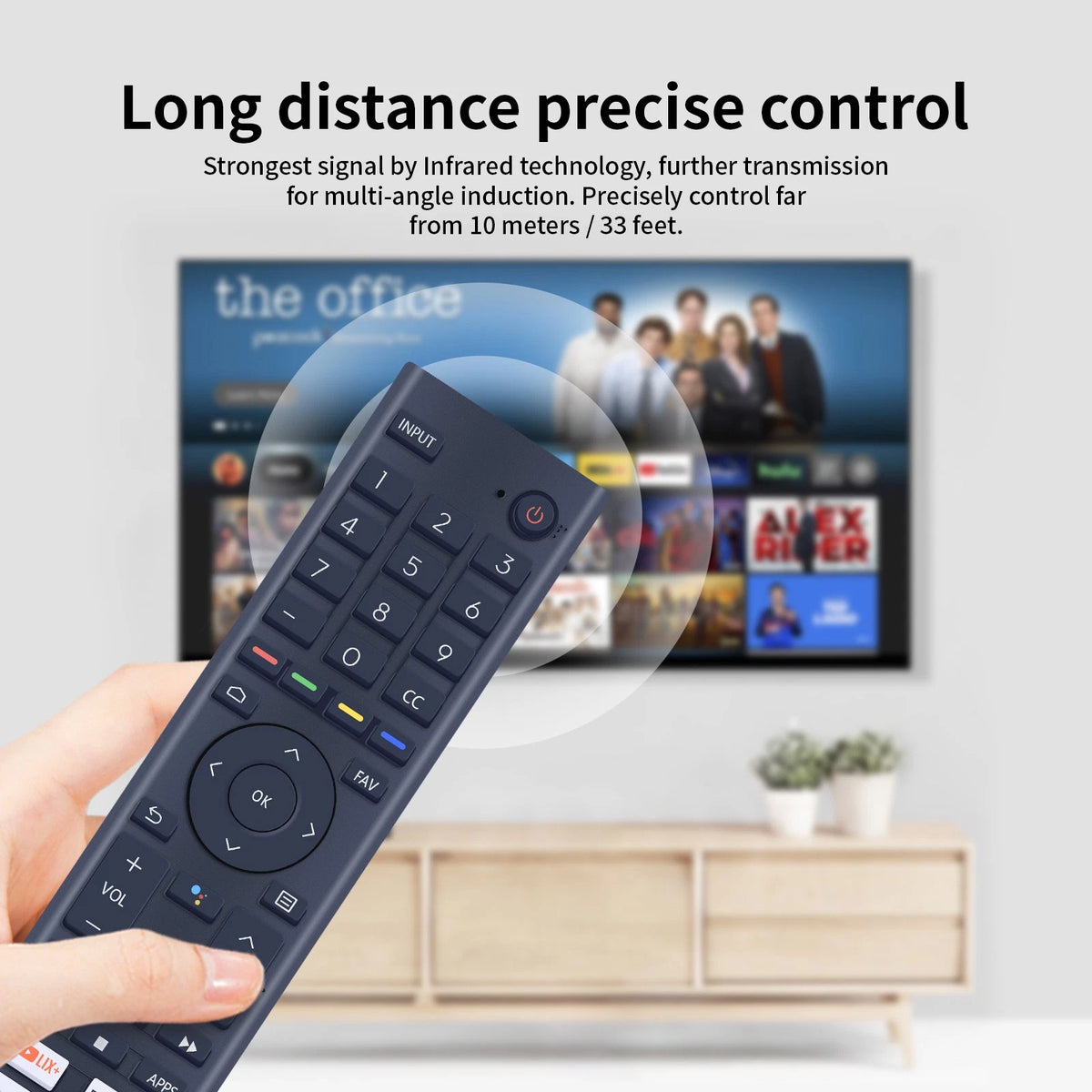 Voice Remote Control For Hisense Android TV A6G Series 50A6G 55A6G 60A6G 65A6G