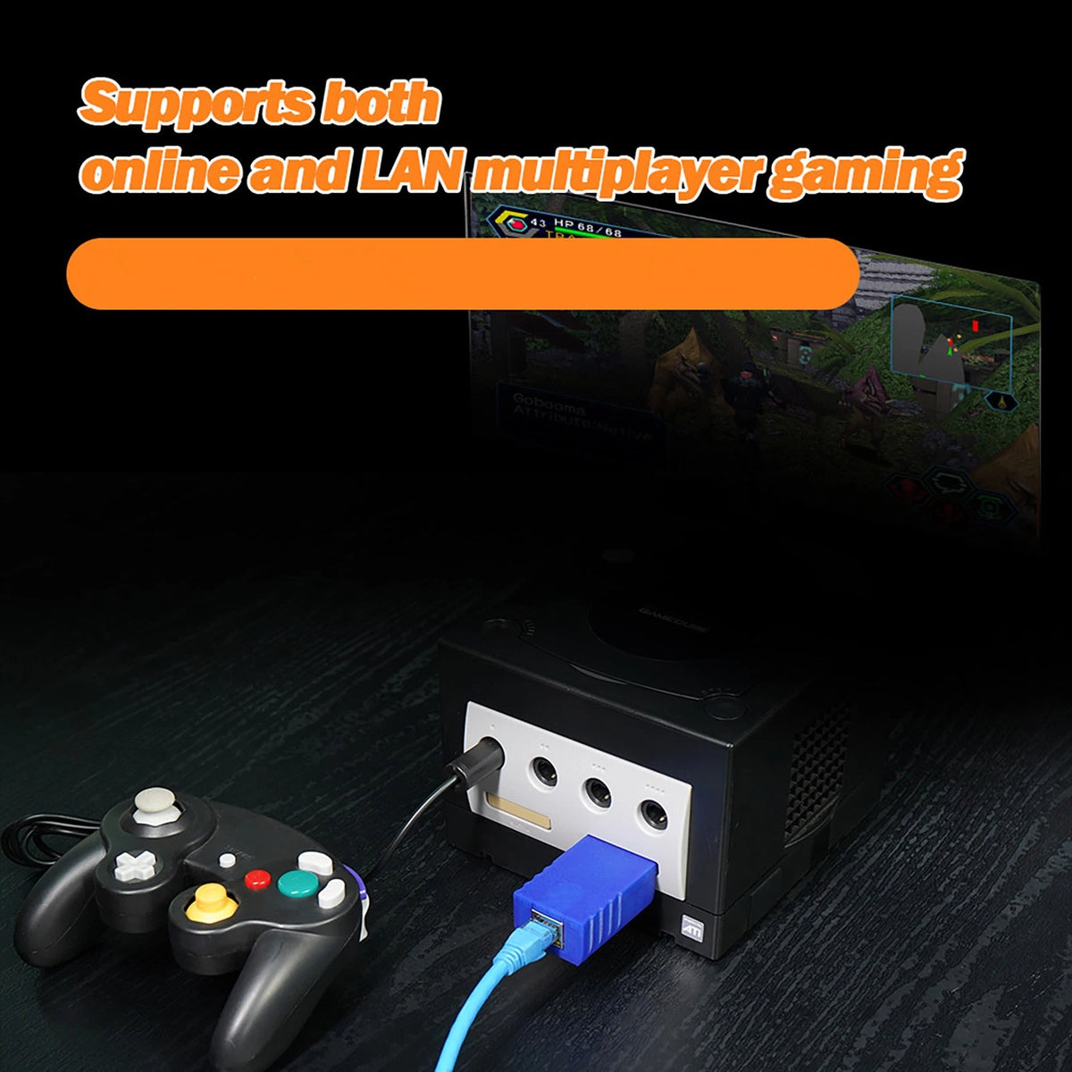 1PC Black Broadband Adaptor Simulator For ETH2GC NGC Ethernet Module