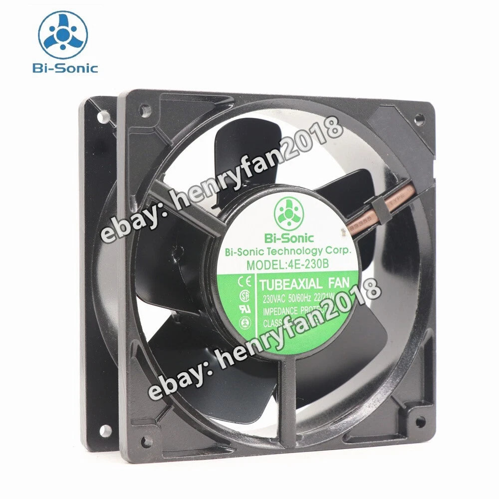 Bi-sonic 4E-230B Axial Fan 230V 22/21W 120*120*38MM All-Metal Cooling Fan