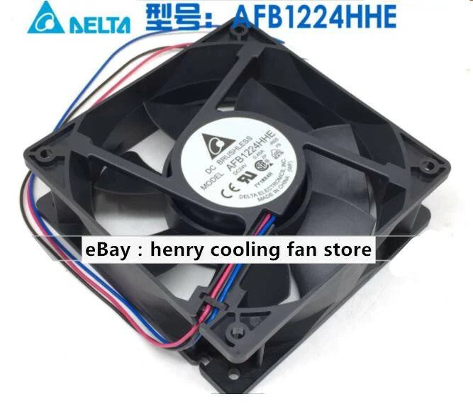 Delta AFB1224HHE -R00 DC 24V 0.45A 120*120*38mm 3-wires Axial Cooling Fan