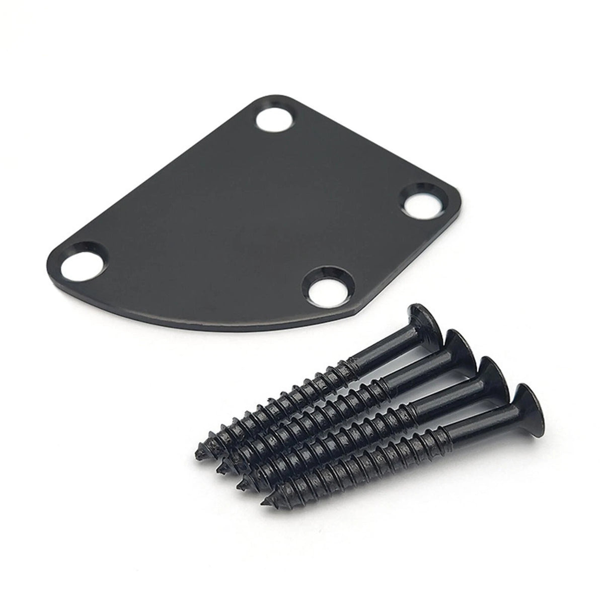 4-Hole Electric Guitar Neck Plate Cutaway Neck Joint Plate for Strat Tele Bass d