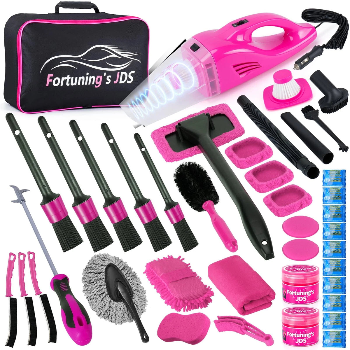 38PCS Car Detailing Kit Interior Cleaner with High Power 38PCS,