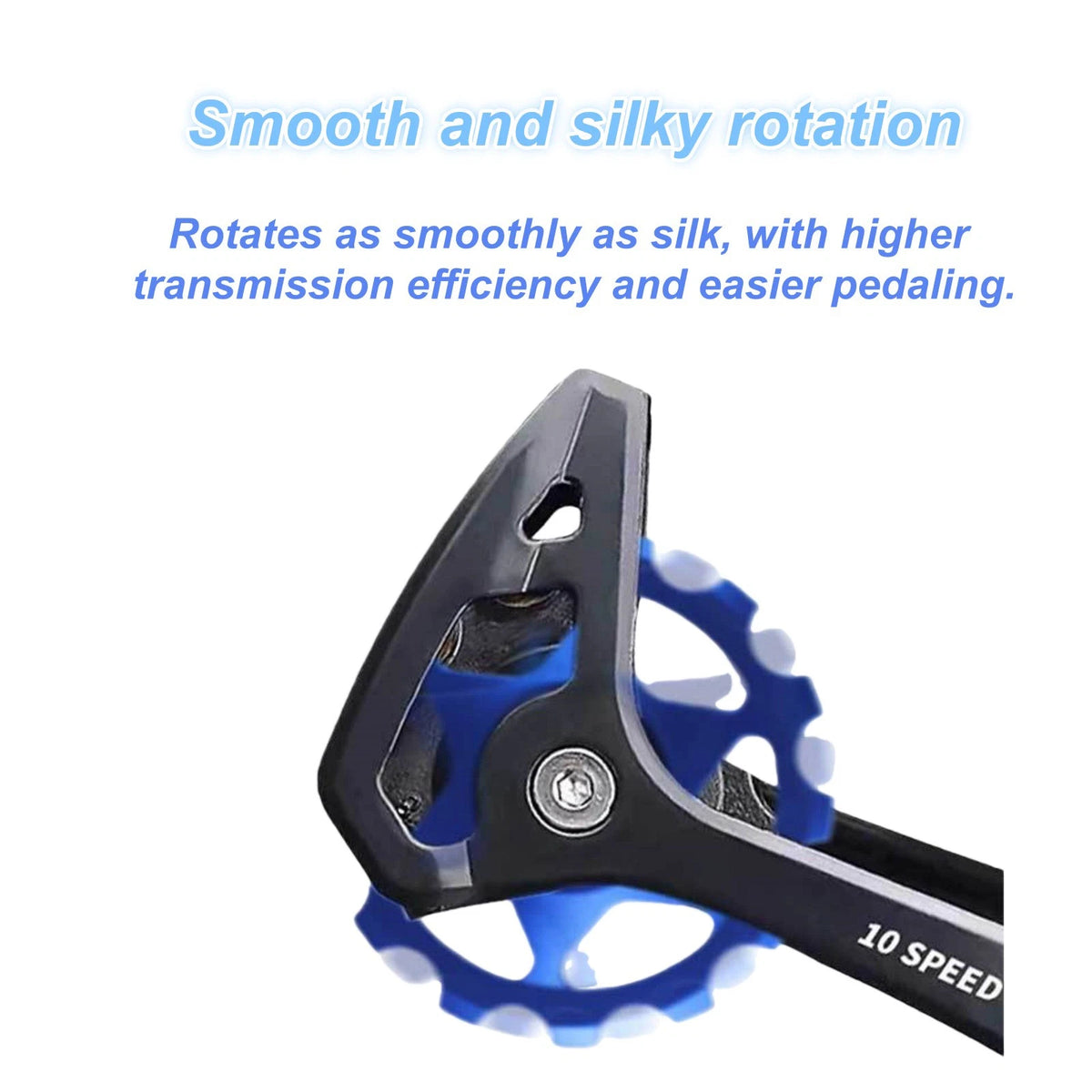 2Pcs Blue Bicycle Derailleur Pulley Wheel Kit 11T Ceramic Bearing Bike Parts