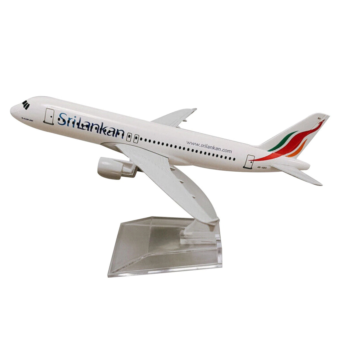 A320 SriLankan Airlines Civil Airliner Model 16cm Simulation Aircraft Ornaments
