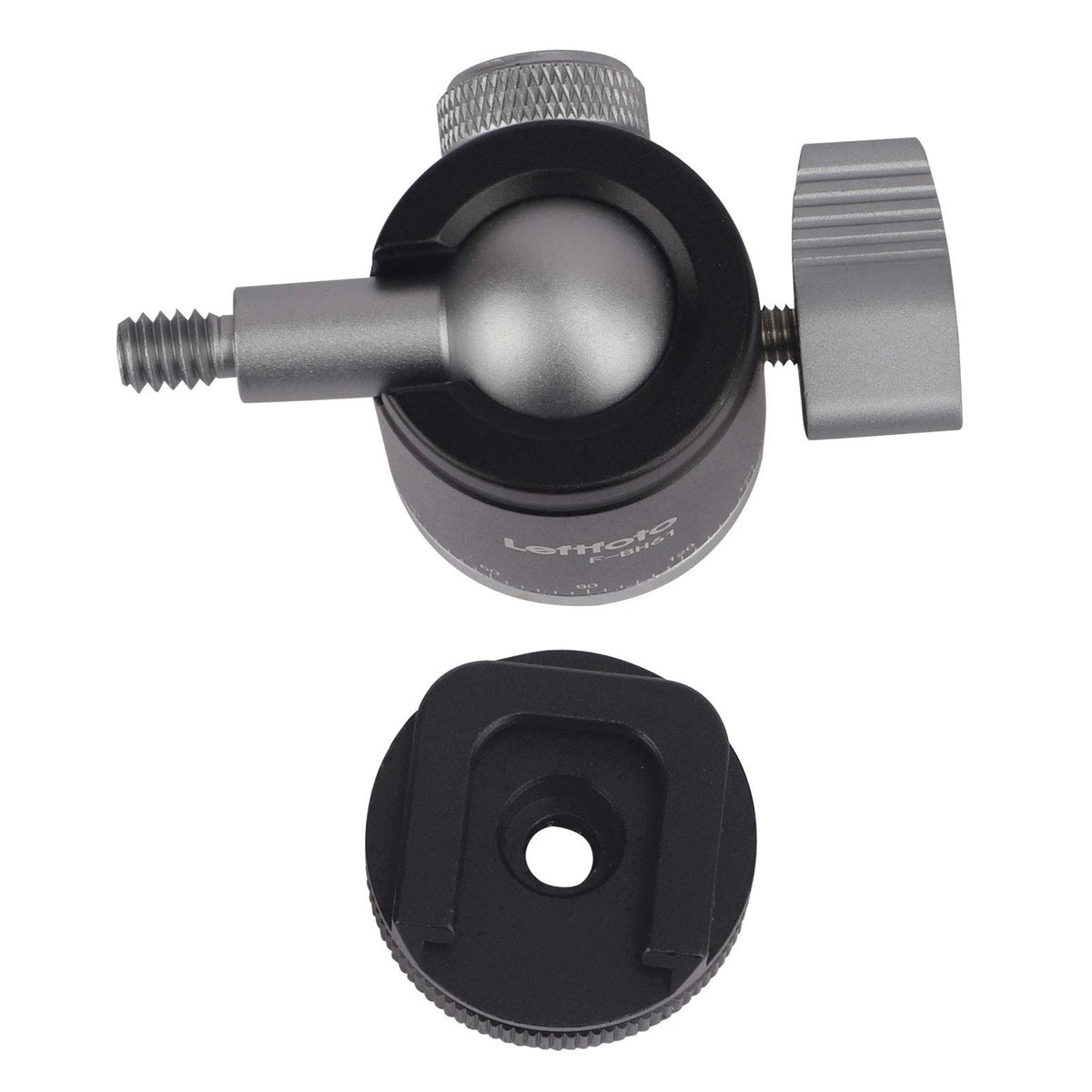 Camera Tripod Mini Ball Head Adapter 360 Degree Rotatable Pan 90°Tilt Black
