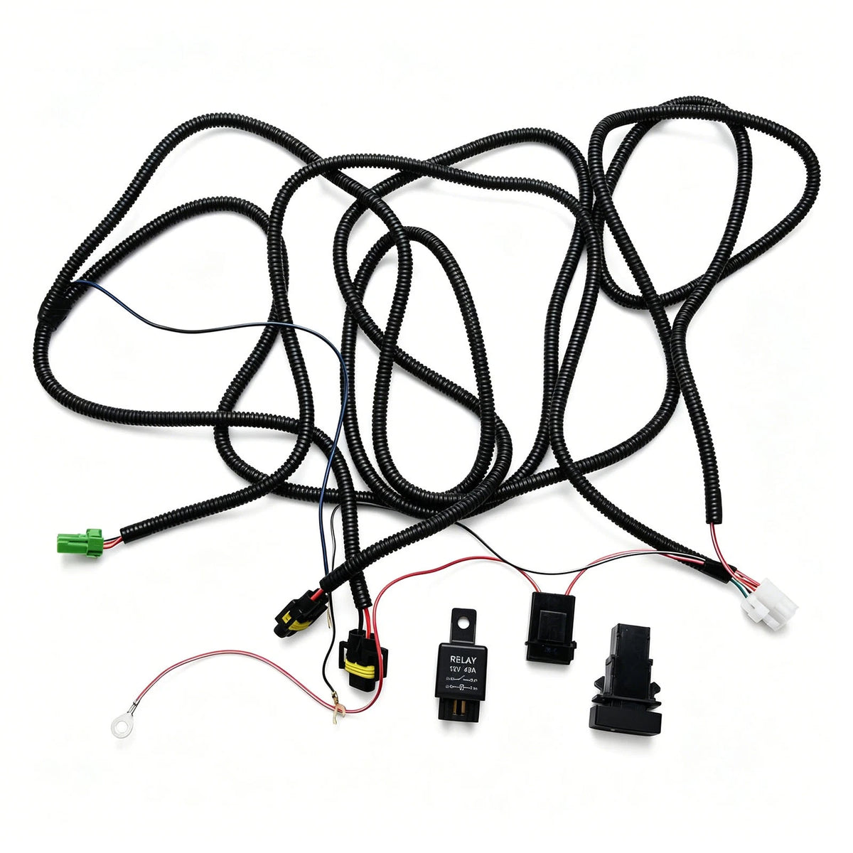 H11 Fog Light Wiring Harness Kit for Acura TL TSX RDX 12V 40A Relay LED Switch