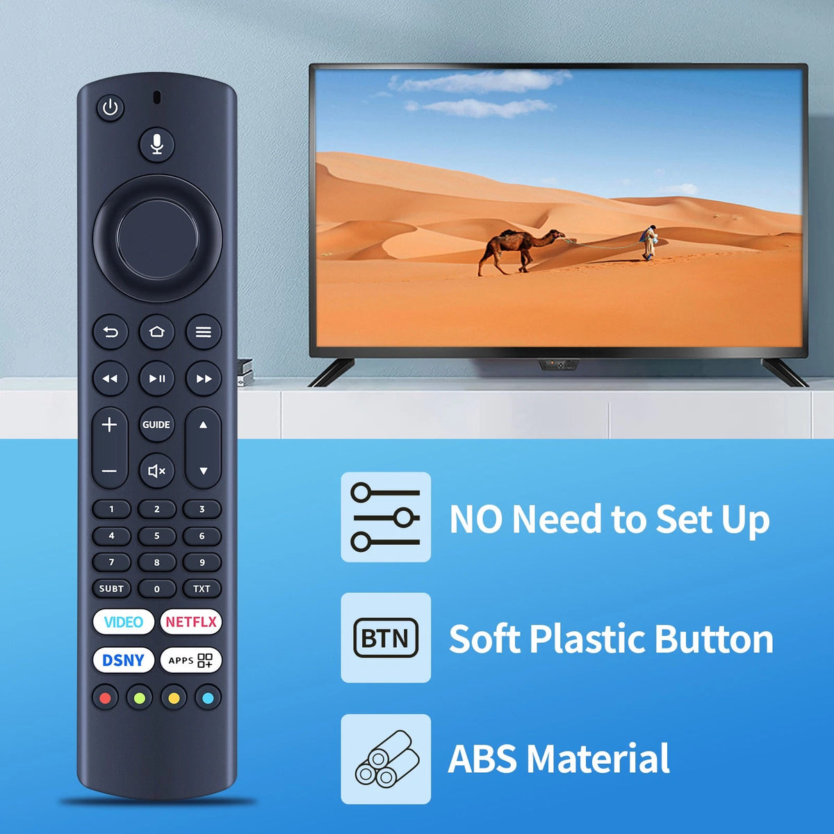 Replacement Remote Control For Toshiba 32 Inch Fire TV 32WF3F63DAZ