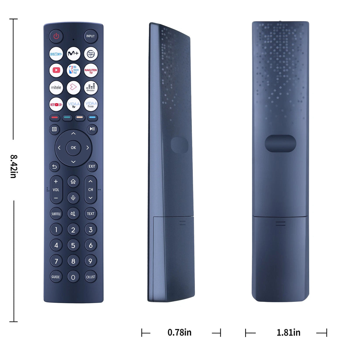 Replacement Remote Control For Hisense Smart TV ERF3F86H No Voice