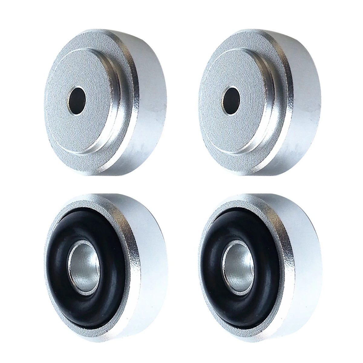 4pcs 20x8mm Silver Isolation Feet Stand For CD Turntable Radio AMP Amplifier D