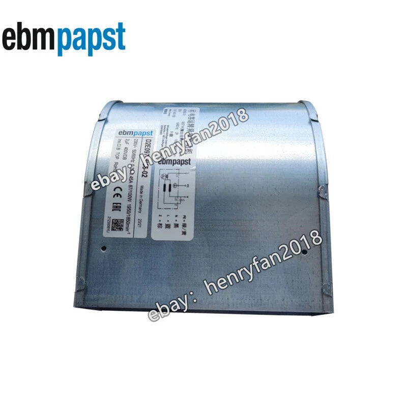 Ebmpapst D2E097-BI56-02 Centrifugal Blower Fan 230VAC 87/100W 0.39A Cooling Fan