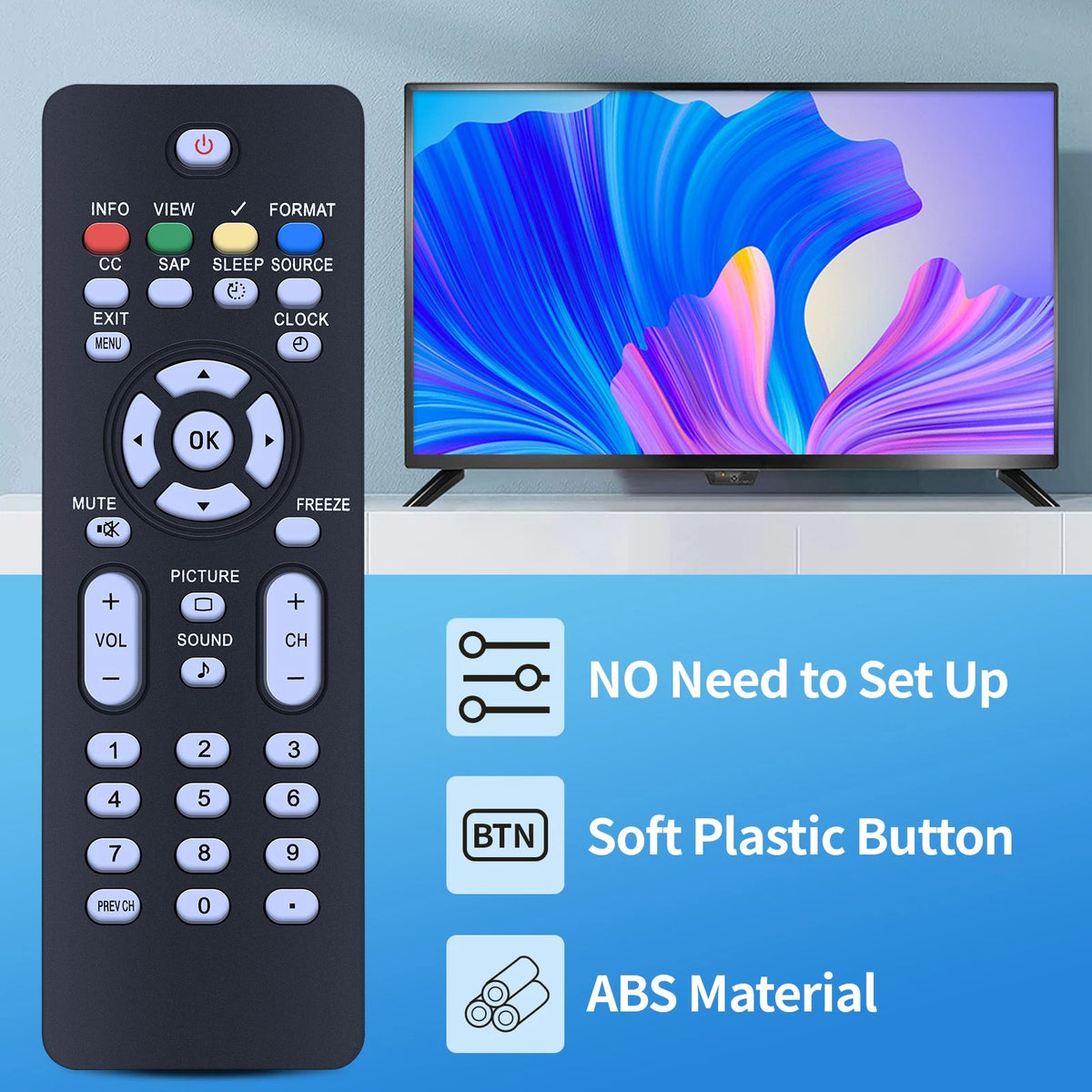 RC2023608/01B Replacement Remote Control For Magnavox 47MF437B 37MF337B/37