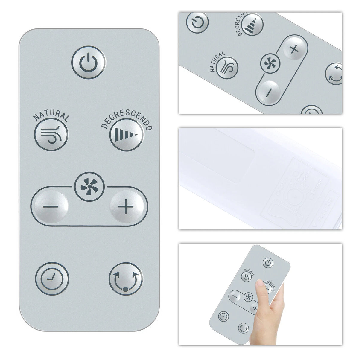 Replacement Remote Control For Rowenta Turbo Silence Extreme Fan VU5870