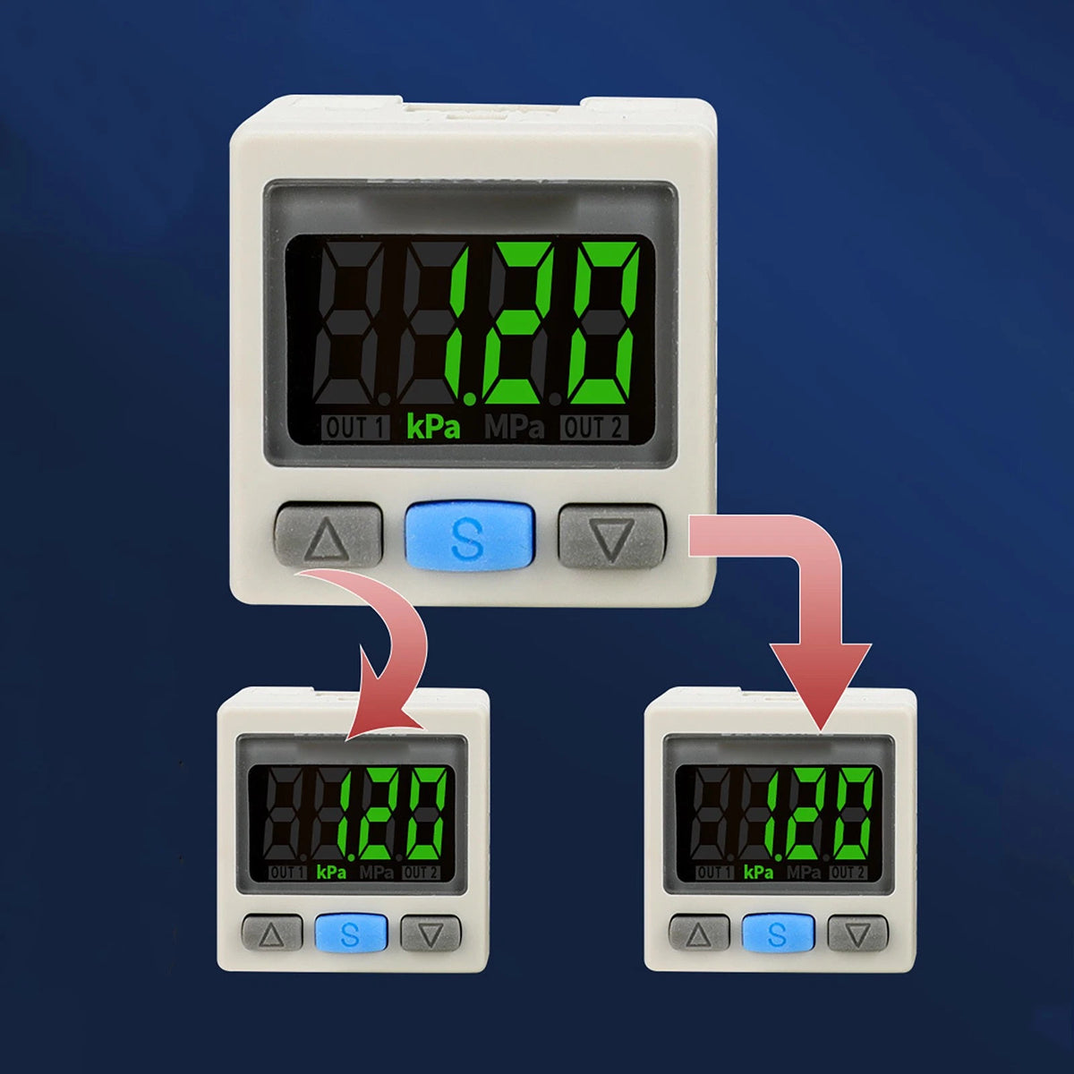 Digital Pressure Switch Pneumatic Vacuum Digital Controller Switch