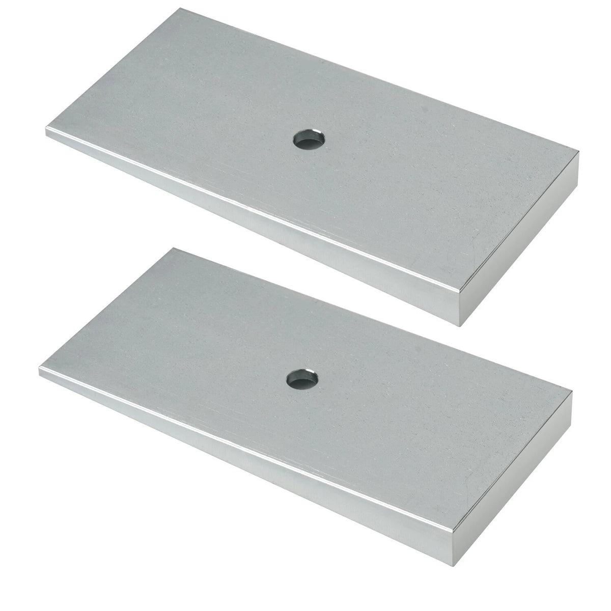 Steel Leaf Spring Shims 800061 2.5" Wide 4°Degree Sliver- Set of 2