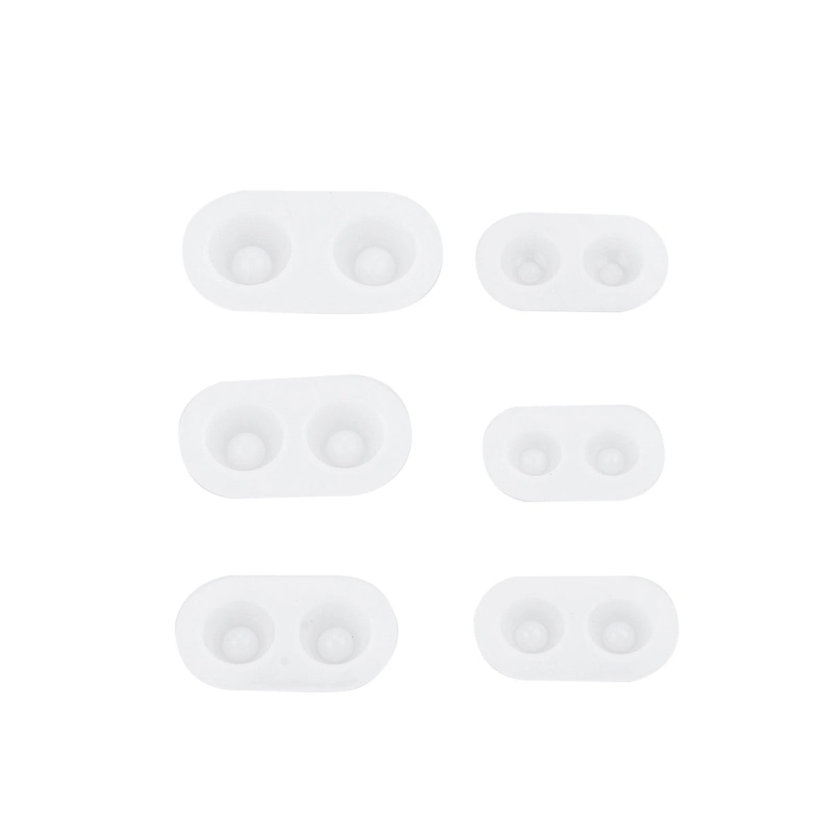 6 Sets Multifunctional Silicone Molds Flexible Doll Eye Molds Resin Durable A