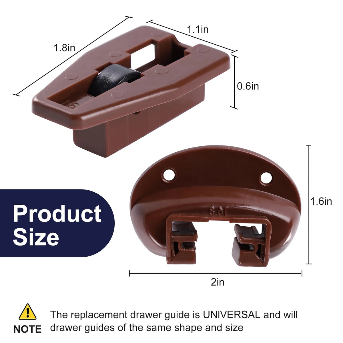 for Kenlin Rite-Trak II Drawer Slides Replacement 5 Sets of Rite 5, Brown