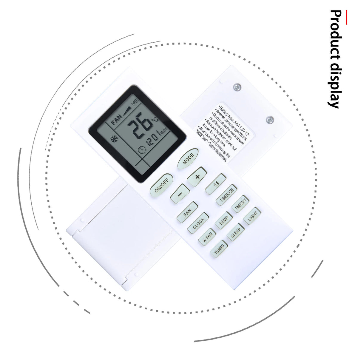 YB1FA For GREE AC Air Condition Replacement Remote Control