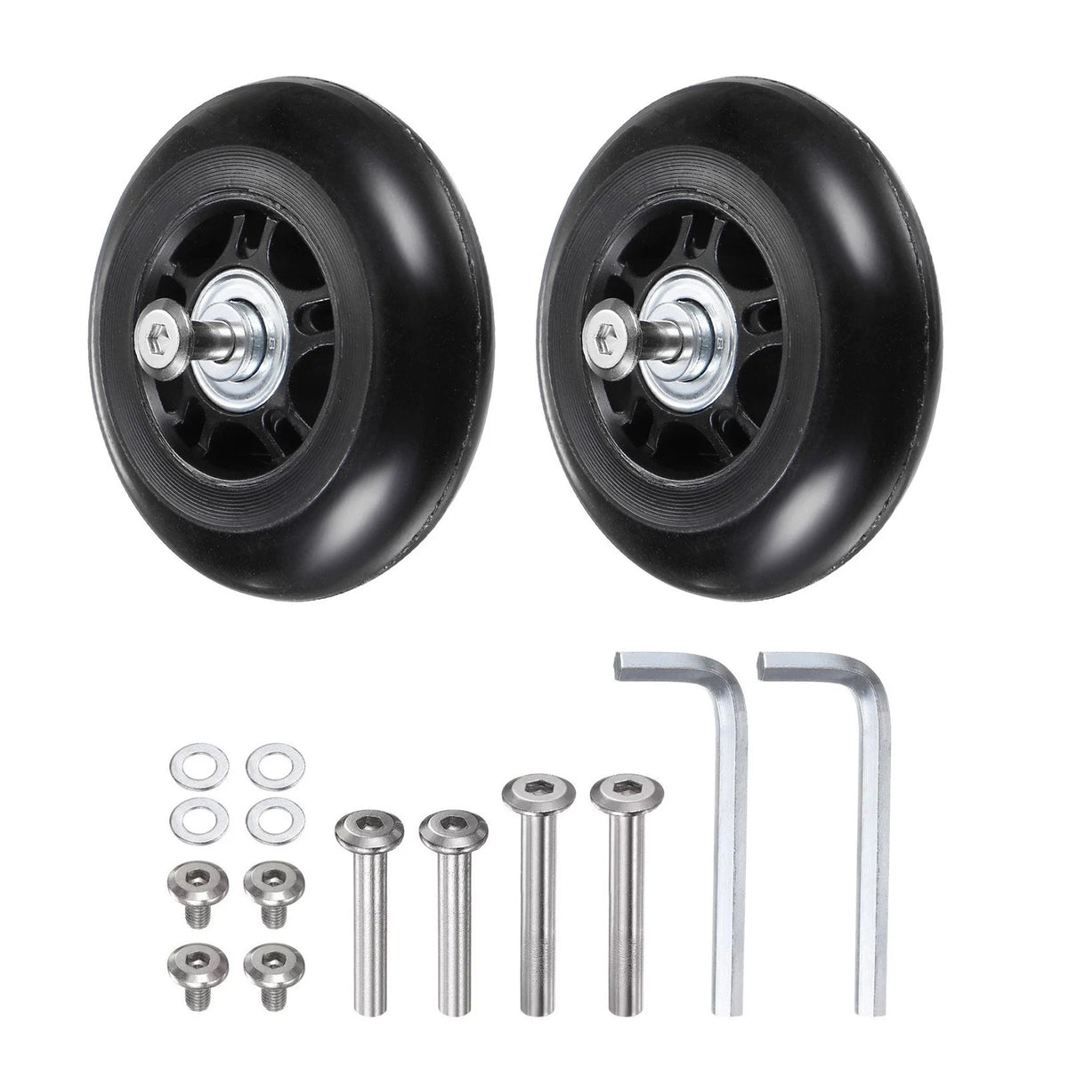 70x24mm Luggage Replacement Wheels Kits Repair Parts With Easy installation