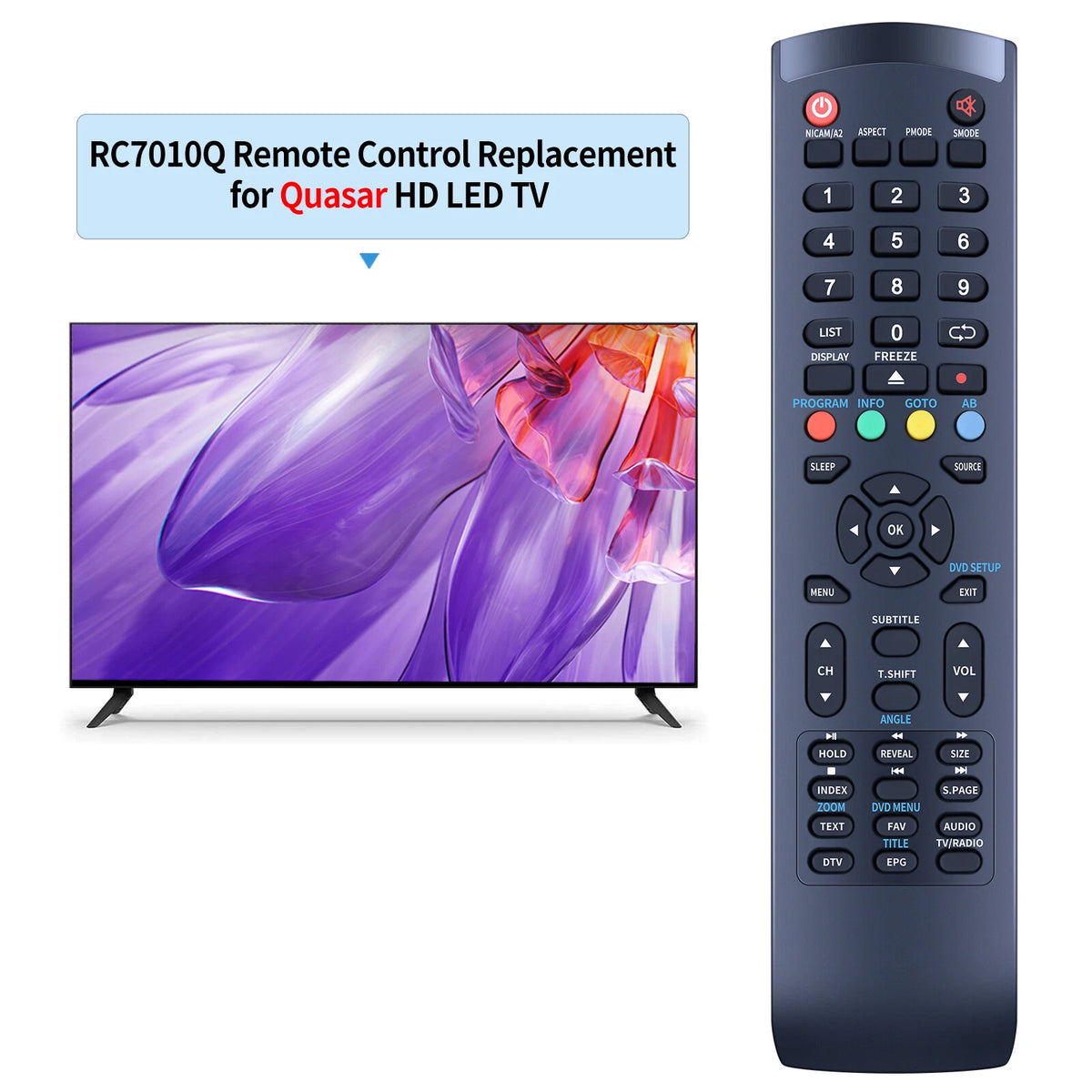 Replacement Remote Control For TuTu TUB32HN1NC TUB32HN1N TV