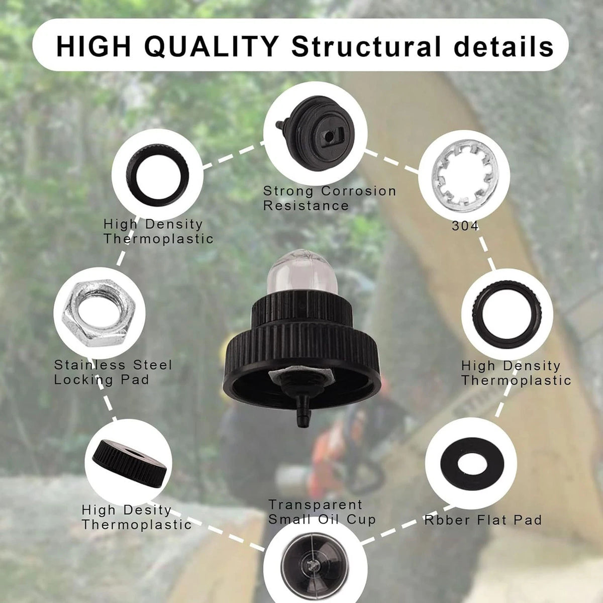 For Homelite Chainsaw Fuel Gas Cap A01372A UP05955 For XL XL-2 Super 2 240