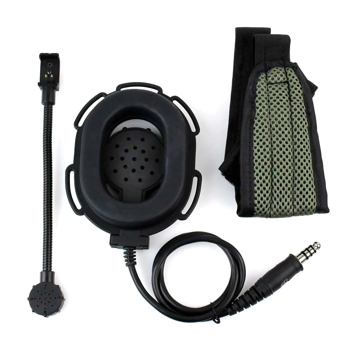 46-60dB Airsoft Mic Boom Z Tactical Radio Earpiece Headset For Bowman Elite II