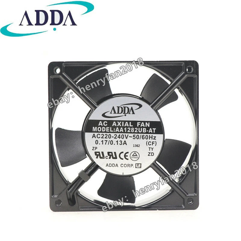 ADDA AA1282UB-AT Axial Fan AC 220/240V 0.17A 120*120*38MM High Speed Cooling Fan
