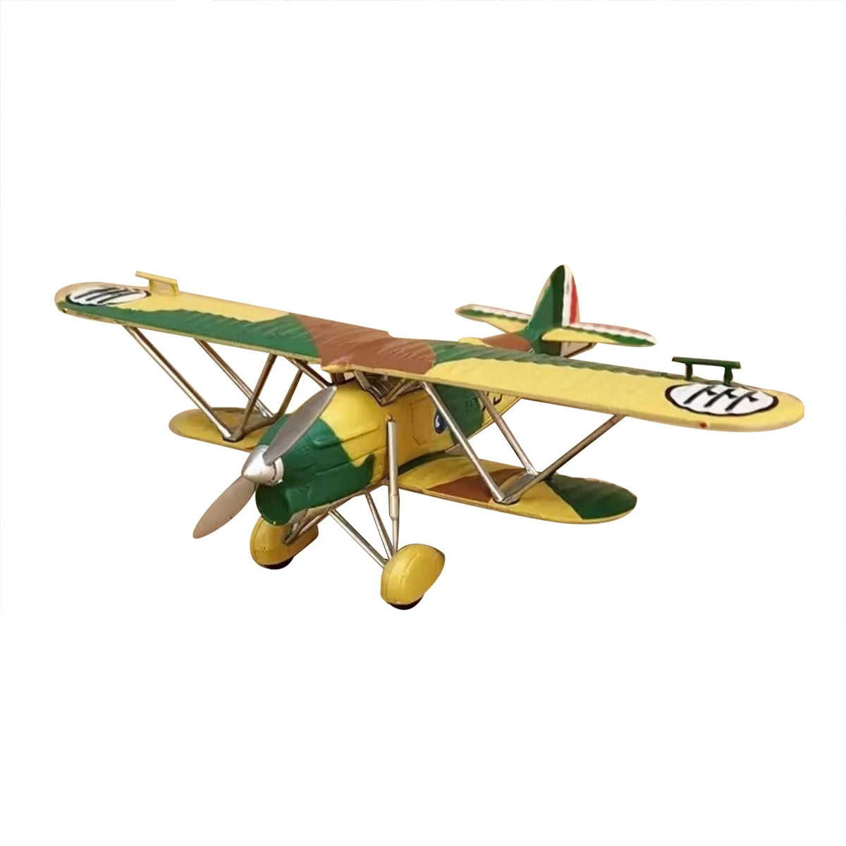 Italian FIAT CR.32 Freccia Biplane Fighter 1/72 Scale Alloy Model Toy with Stand