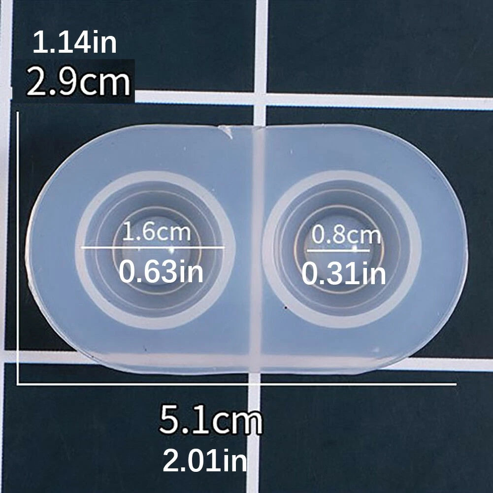6 Sets Multifunctional Silicone Molds Flexible Doll Eye Molds Resin Durable A