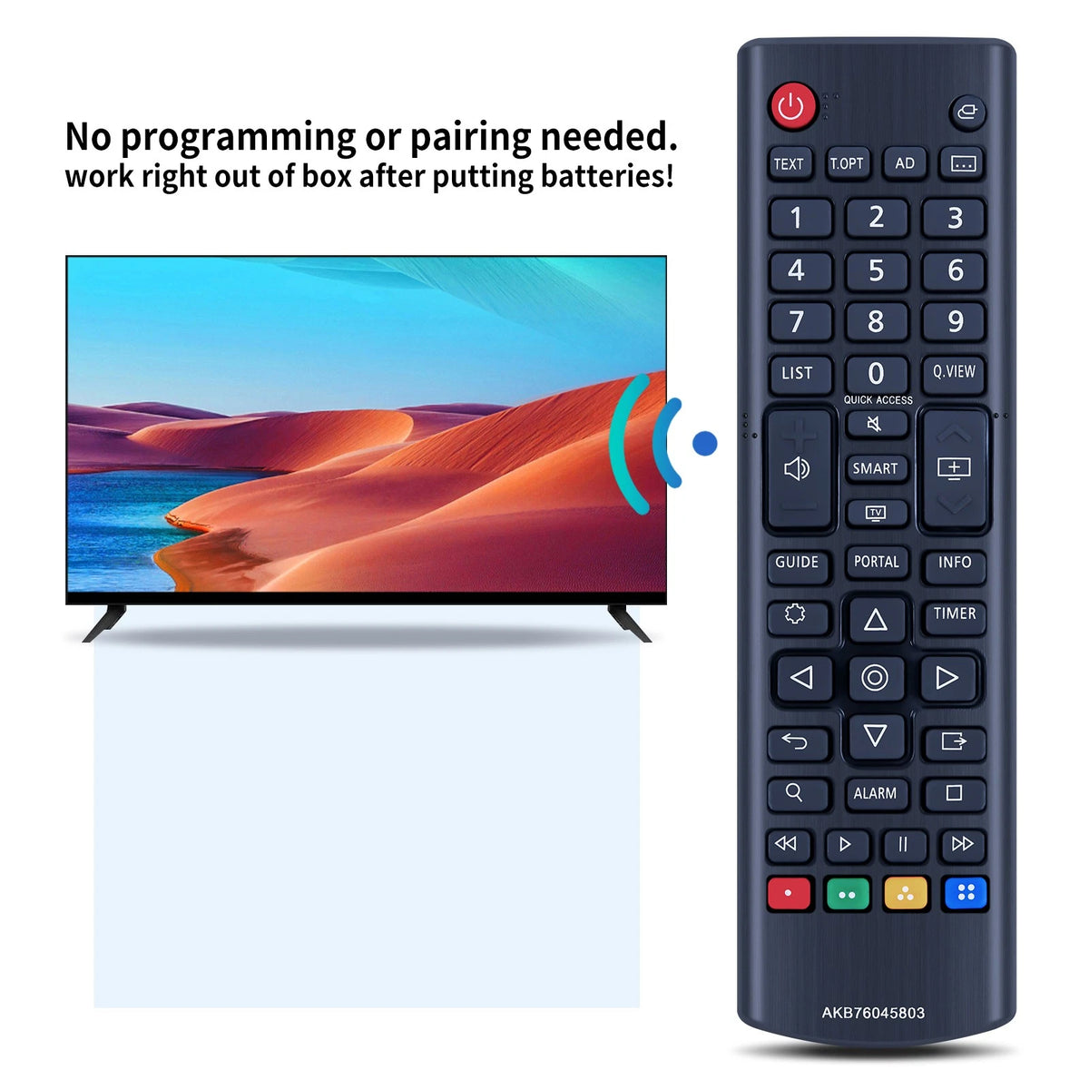 AKB76045803 Replace Remote Control For LG TV 40LX761H 43UU640C 32LN661HBLA