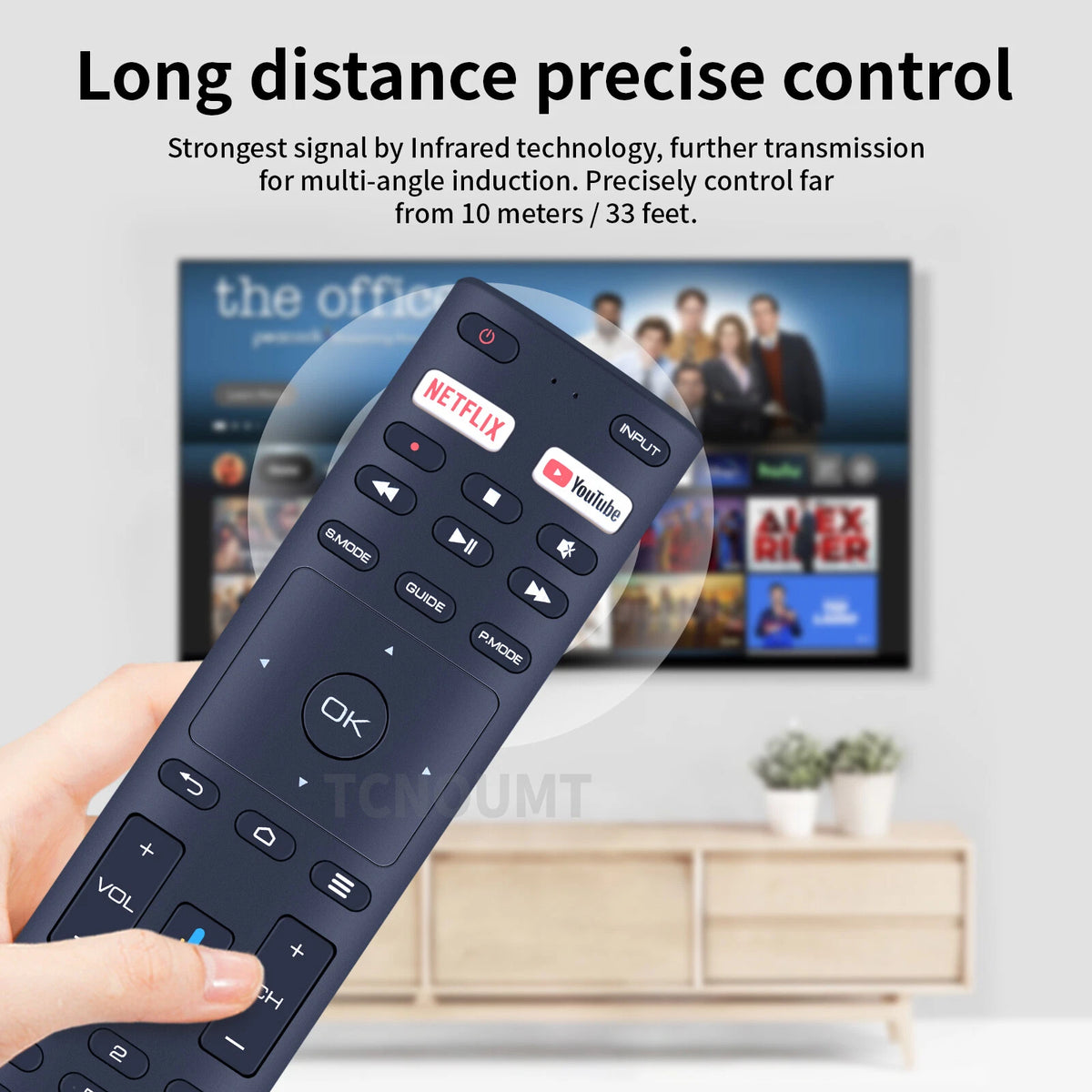 Voice Remote Control For JVC RM-C3363 ANAM Konka RM-C3329 Smart TV 40H33A 65U55A