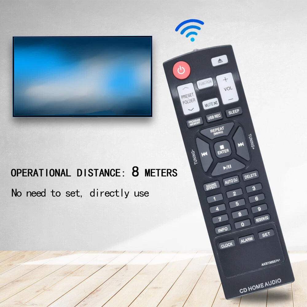 AKB73655741 Remote Control For LG Mini Hi-Fi System CM4550 CMS4350F