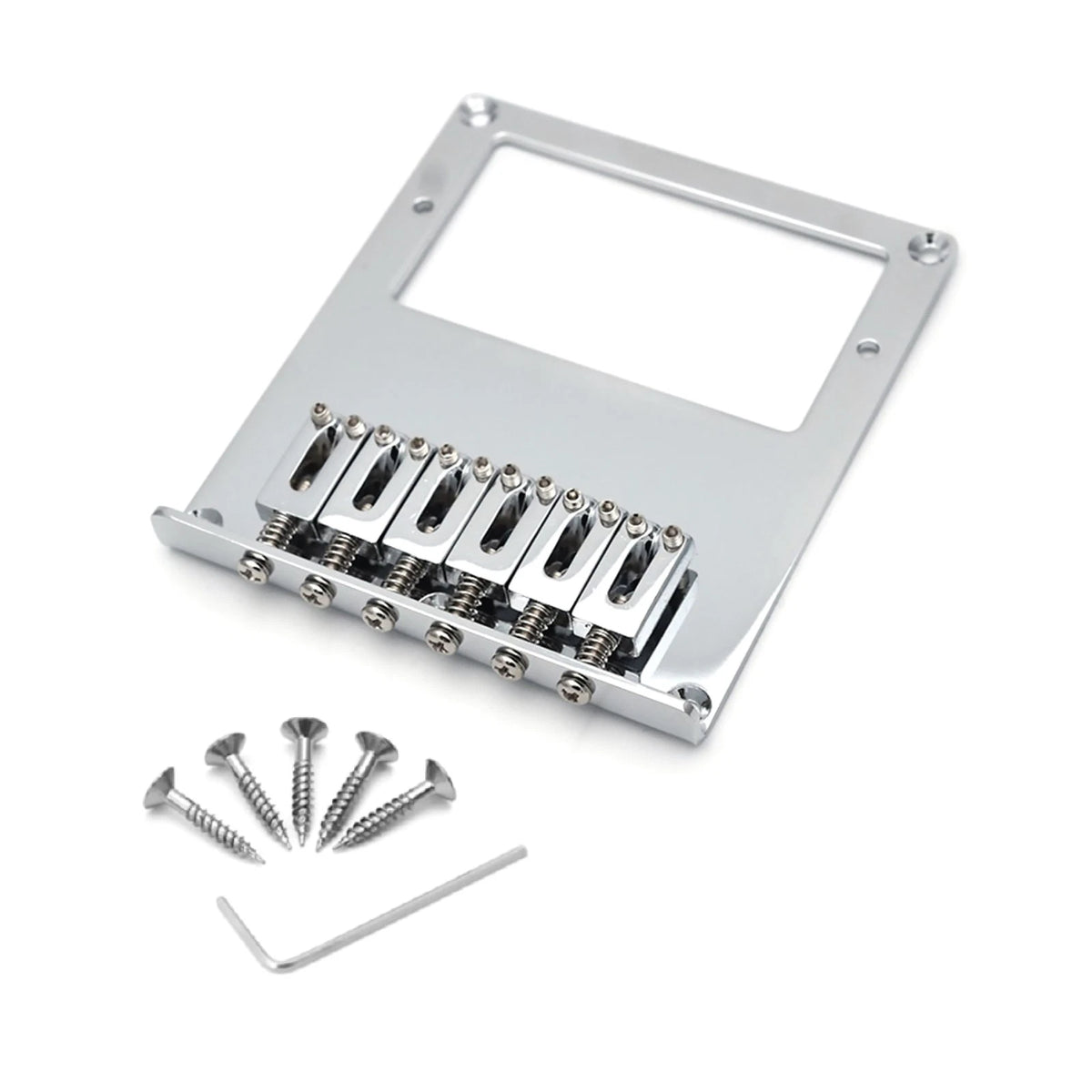 Durable 6 String Hardtail Bridge With Wrench Screws For Tele Telecaster Guitar