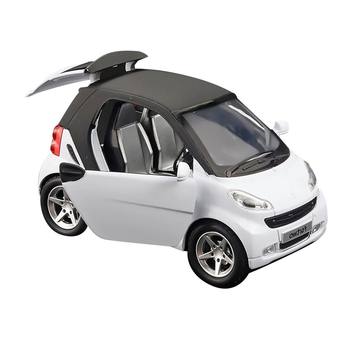White 1:32 Pull-Back Model Car Metal Diecast Toy Vehicle Sound Light Kids Gift A