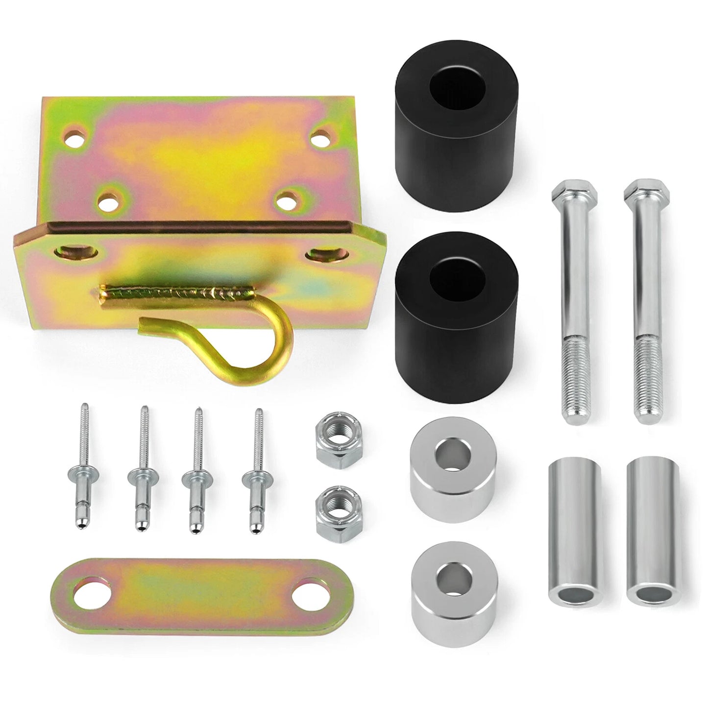 For Peterbilt 379 Lower Roller Bracket Kit Bundle with Rollers & Hardware