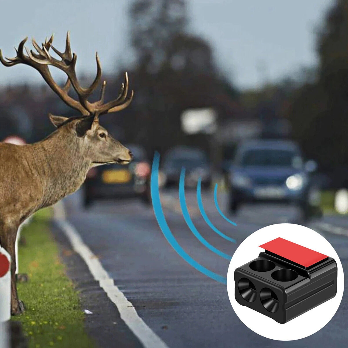 8X Deer Whistles Wildlife Warning Device Animal Sonic Alert Car Safety Accessory