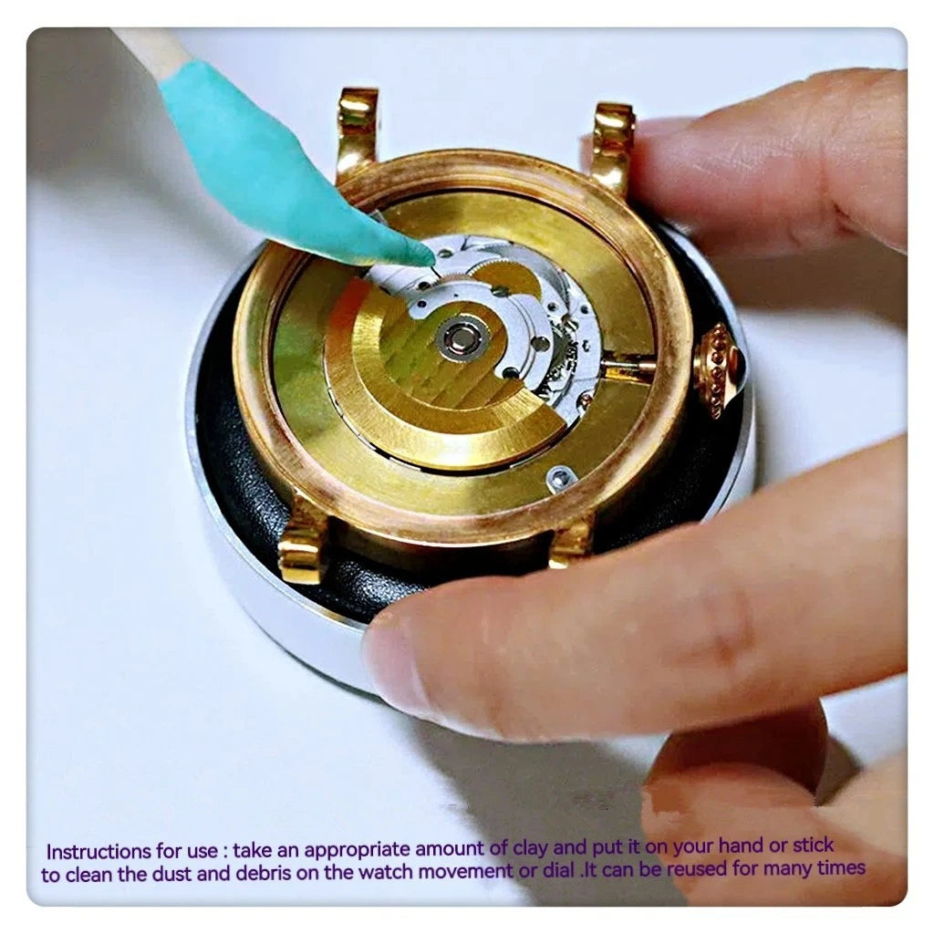 Watch Movement Cleaning Clay Rubber Cleaner+Stick Watch Repair Tool Accessories