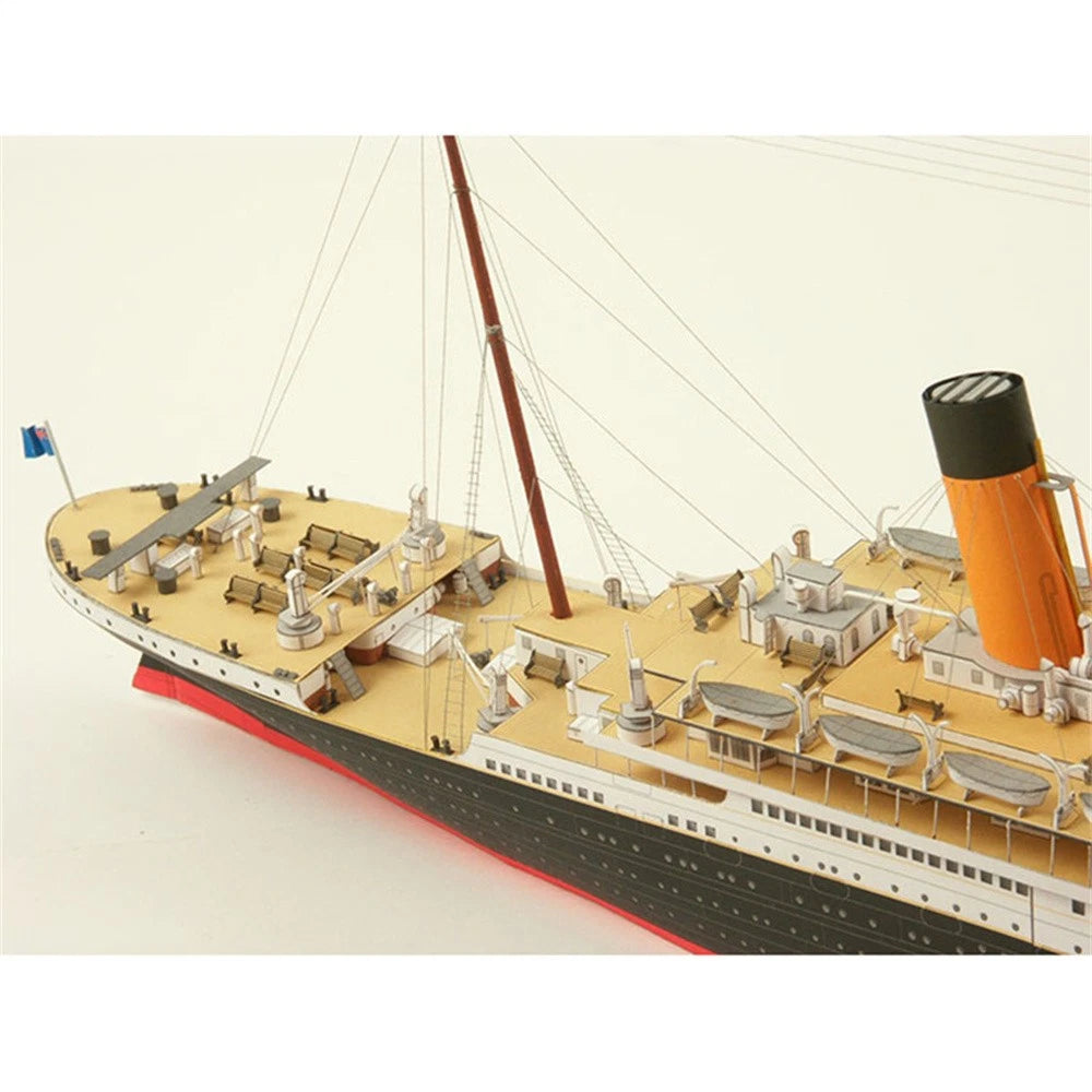 1:400 Unassembled Memorial British Titanic Cruise Paper Model Ship Model Display