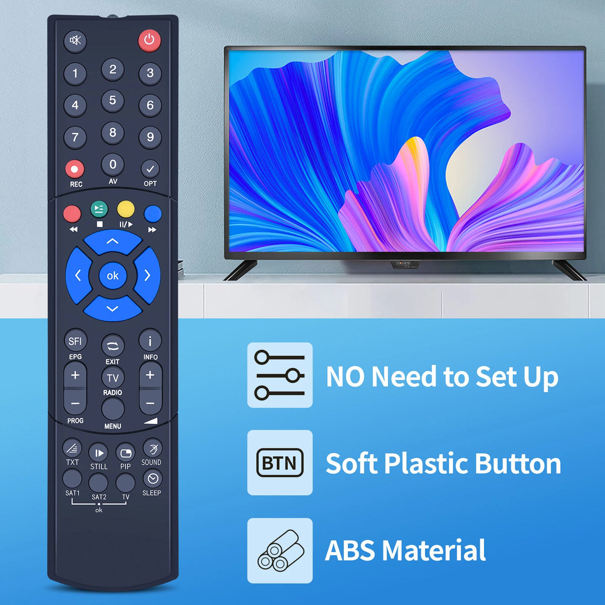 Replacement Remote Control For TechniSat Digic PVR235S FBPVR235