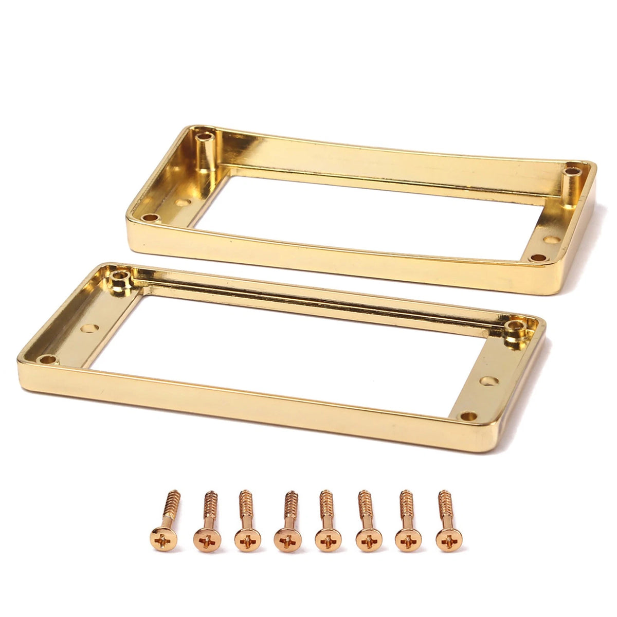 2X Guitar Gold Humbucker Pickup Rings Frames Fit For Les Paul SG ES DOT