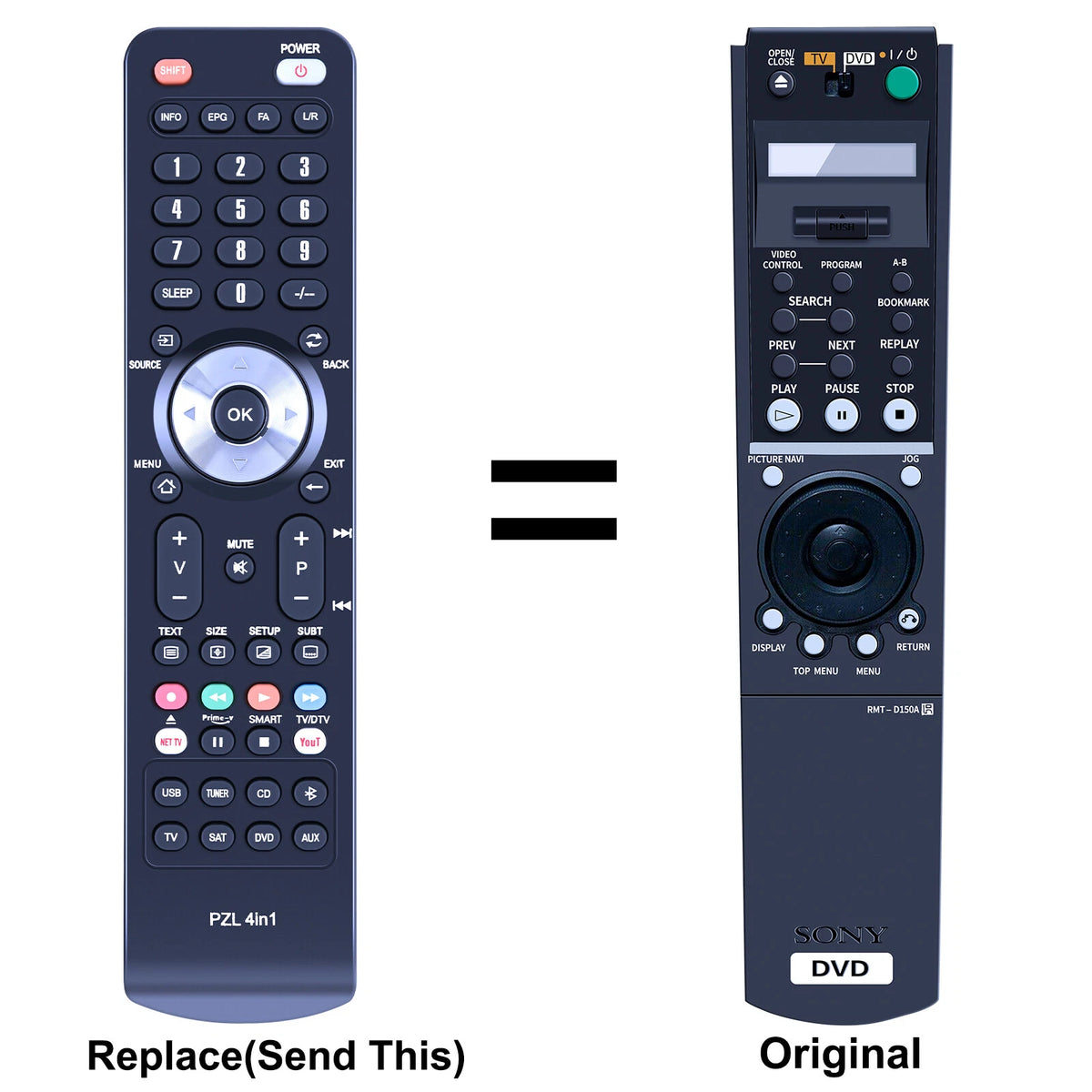 RMT-D150A Replacement Remote Control For SONY DVPNS999ES DVP-NS999ES
