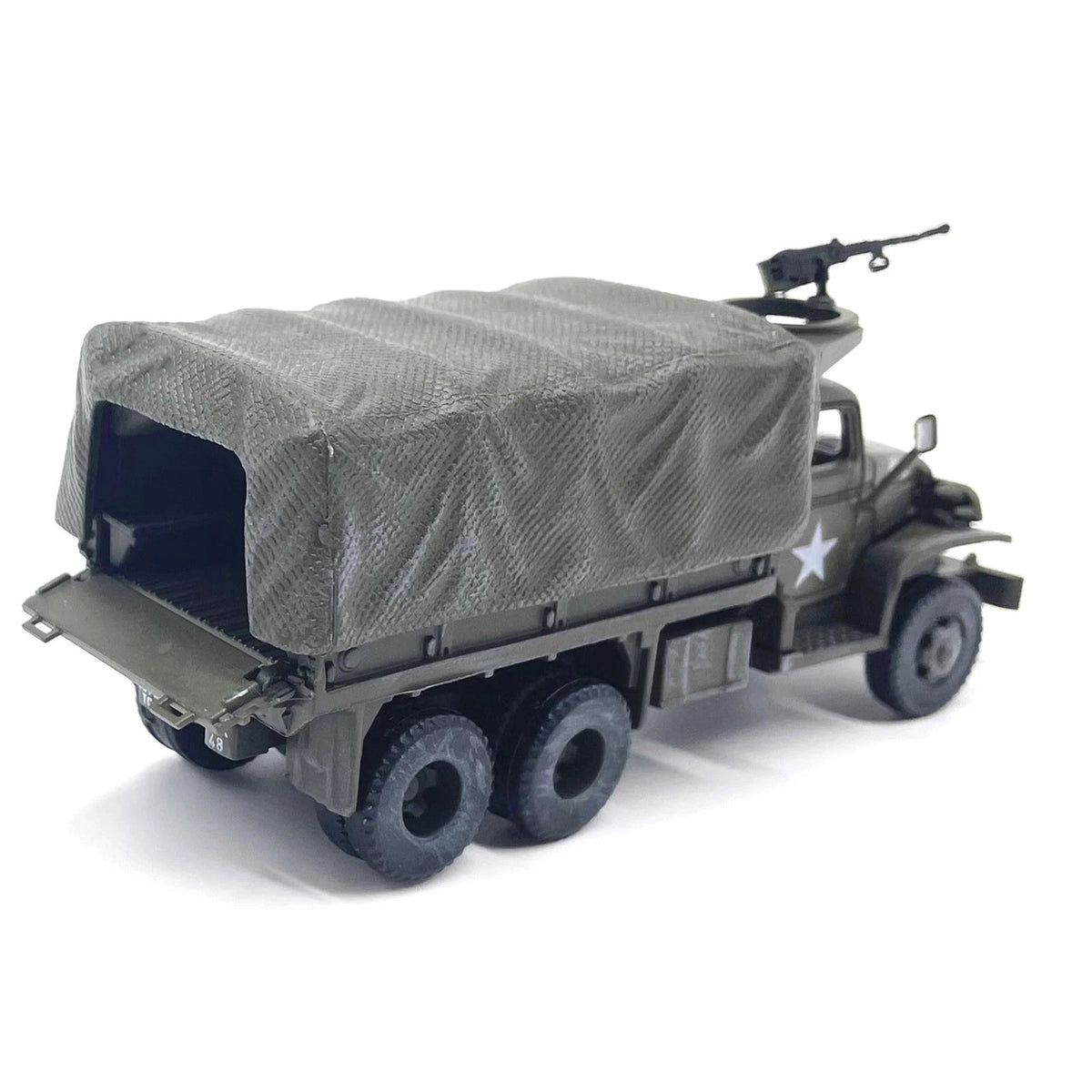 1/72 Scale WWII US Army GMC CCKW 353 Truck Military Simulation Model Toy Gift