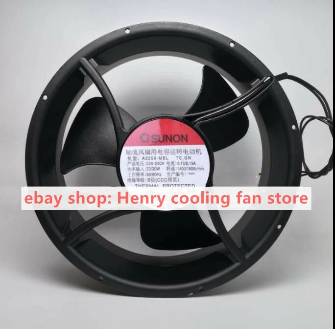 SUNON A2259MBL TC.GN Fan AC 220V 23/30W 254*89mm Control Cabinet Fan