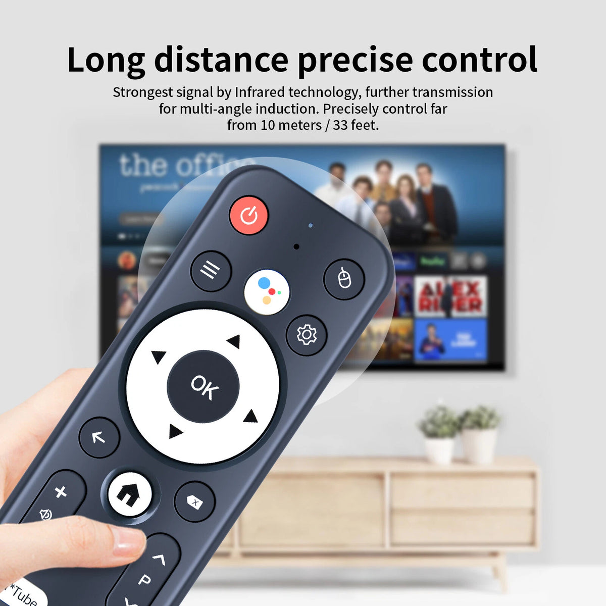 Replace Remote Control For Mortal T1 Smart Streaming Media Player TV Box